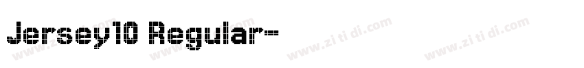 Jersey10 Regular字体转换
